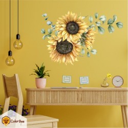 Sienų lipdukas "Watercolor sunflower"